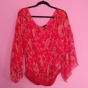 The Limited- Paisley Print Blouse